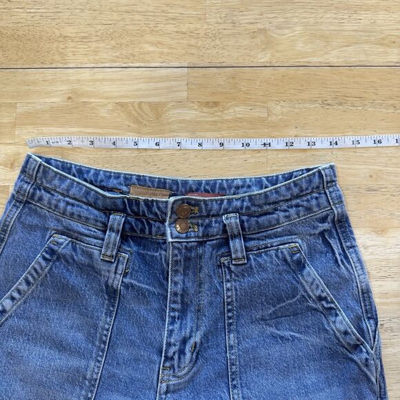 Anthropologie Pilcro The Wanderer Mid-Rise Relaxed Jeans Utility Cargo Size 28 - Picture 6 of 13